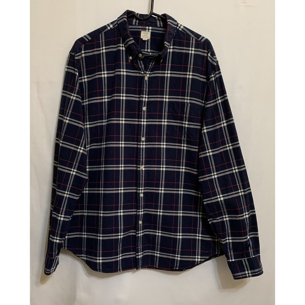 J Crew Vintage Oxford Shirt Mens XL Blue Button Down Long Sleeve Classic Cotton